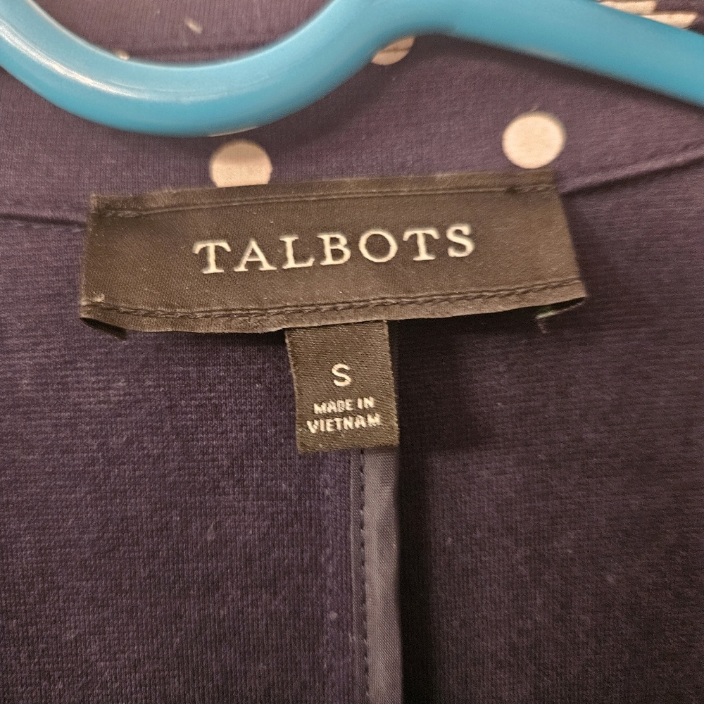 Talbots 2 button down polka dot blazer suitcoat size S small - Picture 2 of 11